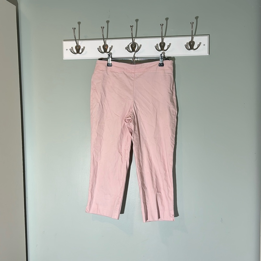 Talbots Petites Heritage Fit Capri 6P Casual Dress Slacks Pale Pink
